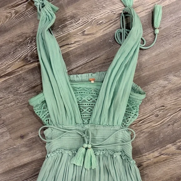 Free People Mint Green Maxi Dress - Picture 3 of 5